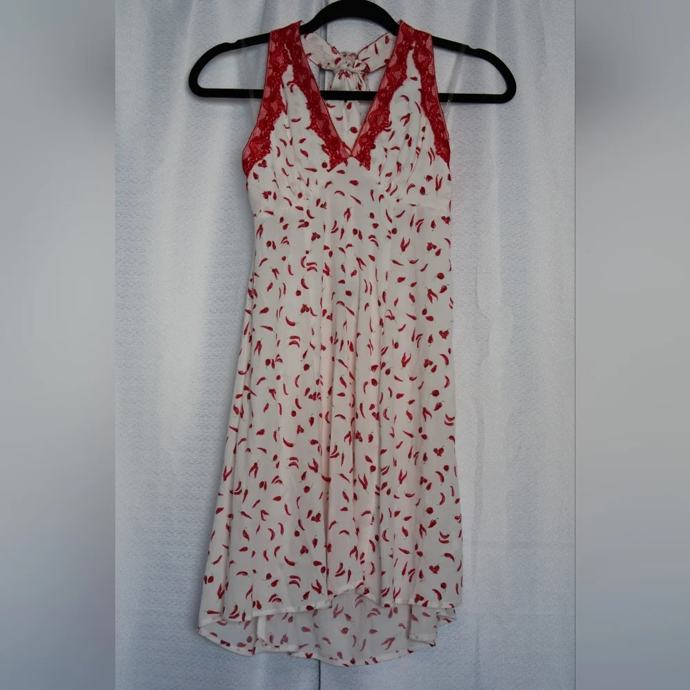 NWT Wild Fable Chili Pepper Halter Mini Dress – Size S or M - Picture 2 of 11
